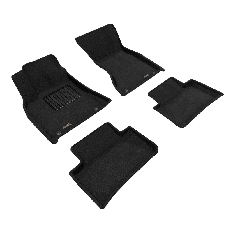 Porsche Macan Floor Mats - 3D MAXpider - KAGU Series - Black - `15-`26